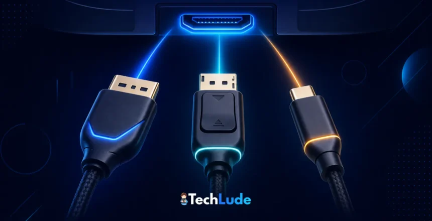 HDMI vs DisplayPort vs USB-C — cable connectors comparison